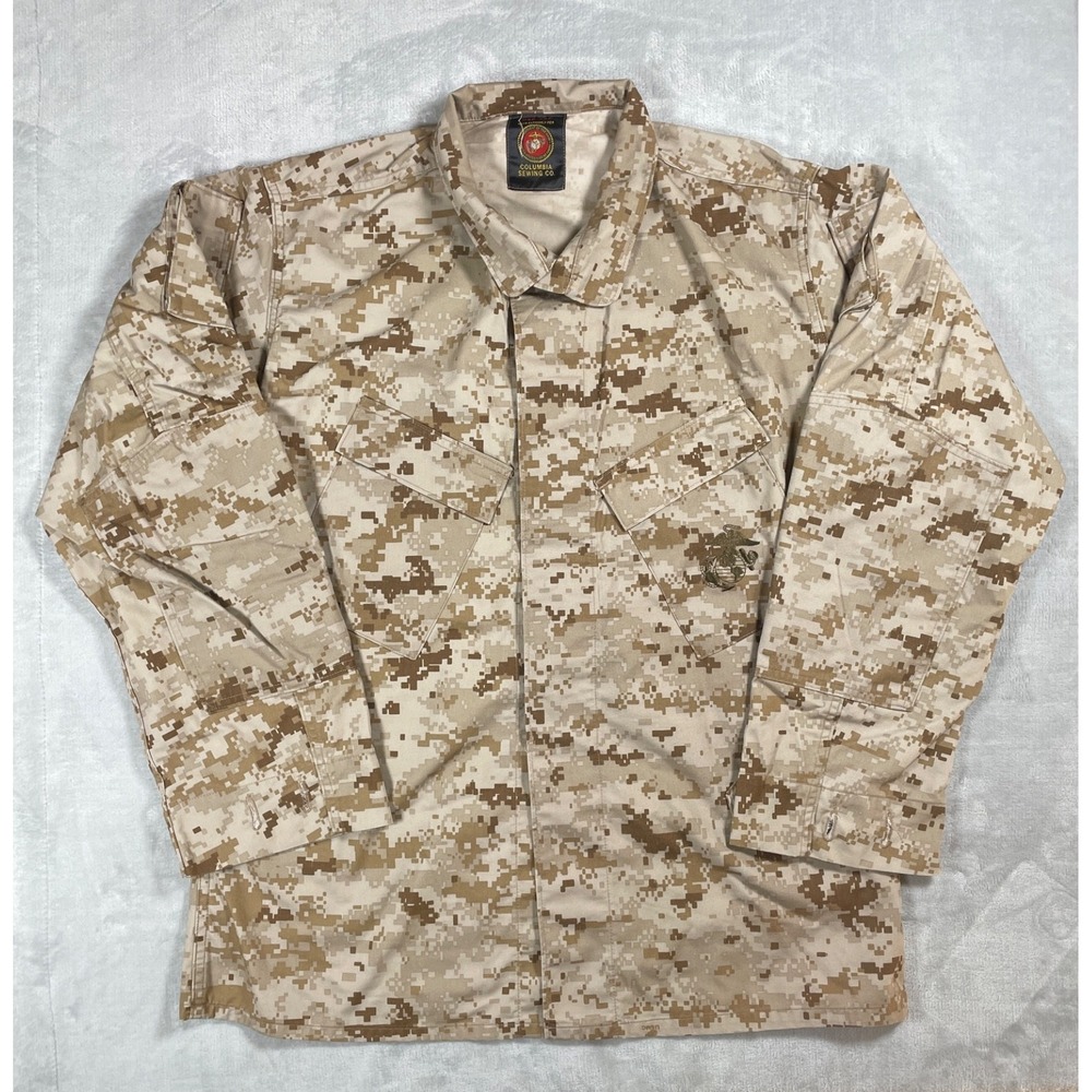 USMC US Marine Corps MCCUU Desert MARPAT Camo Blouse Men’s Medium Regular Combat